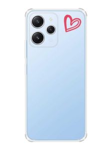 Чохол з потовщеними кутами на Xiaomi Redmi 12 :: Сердечко червоне (принт 46)