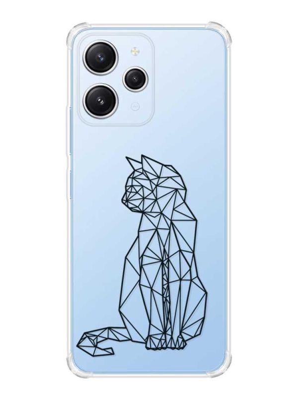 Чохол з потовщеними кутами на Xiaomi Redmi 12 :: Котик (принт 124)