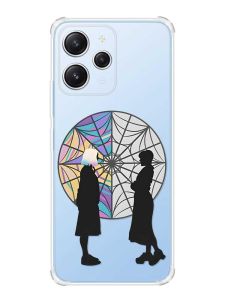 Чохол з потовщеними кутами на Xiaomi Redmi 12 :: Силуети. Венздей (принт 210)