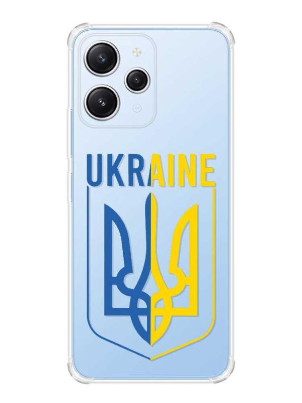 Чохол з потовщеними кутами на Xiaomi Redmi 12 :: Тризуб (патріотичний принт 254)