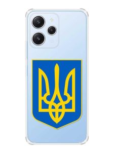 Чохол з потовщеними кутами на Xiaomi Redmi 12 :: Тризуб Україна (принт 256)