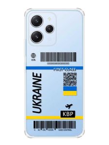 Чохол з потовщеними кутами на Xiaomi Redmi 12 :: Авіаквиток Україна (принт 262)