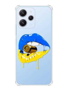 Чохол з потовщеними кутами на Xiaomi Redmi 12 :: Губи і патрон (принт 264)