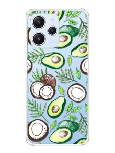 Чохол з потовщеними кутами на Xiaomi Redmi 12 :: Авокадо і кокос (принт 303)