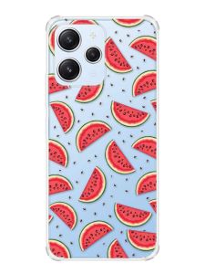 Чохол з потовщеними кутами на Xiaomi Redmi 12 :: Кавуновий фон (принт 344)