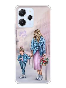 Чохол з потовщеними кутами на Xiaomi Redmi 12 :: Мама і донька (принт 56)