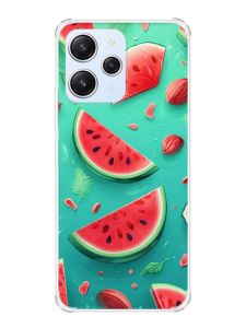 Чохол з потовщеними кутами на Xiaomi Redmi 12 :: Скибки кавуна (принт 340)