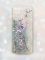 Чохол з плаваючими блискітками на Xiaomi Redmi 10С Срібний :: Гілочка квітів (принт 278)