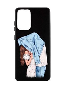 Матовий чорний чохол на Samsung Galaxy A52  :: Поцілунок (принт 33)