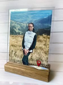 Настільна фотографія на акрилі з дерев'яною підставкою (21х15 см)