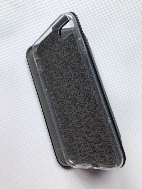 Чохол-книжка з малюнком для iPhone 7, 8 Чорний :: Єдиноріг (принт 103)