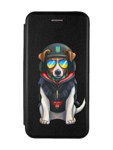 Чохол-книжка з малюнком для Xiaomi Redmi Note 9/10X Чорний :: Патрон (патріотичний принт 4)