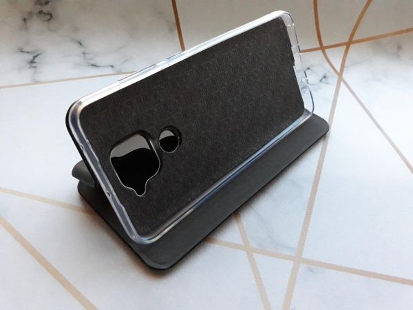 Чохол-книжка з малюнком для Xiaomi Redmi Note 9/10X Чорний :: Тризуб Полум'я (принт 257)