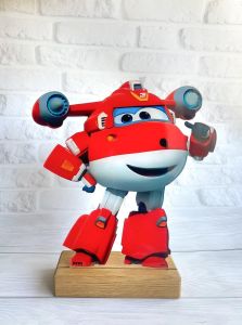 Дитячий нічник Диво-машинки. Літачок Джет (керування світлом з дистанційного пульта)