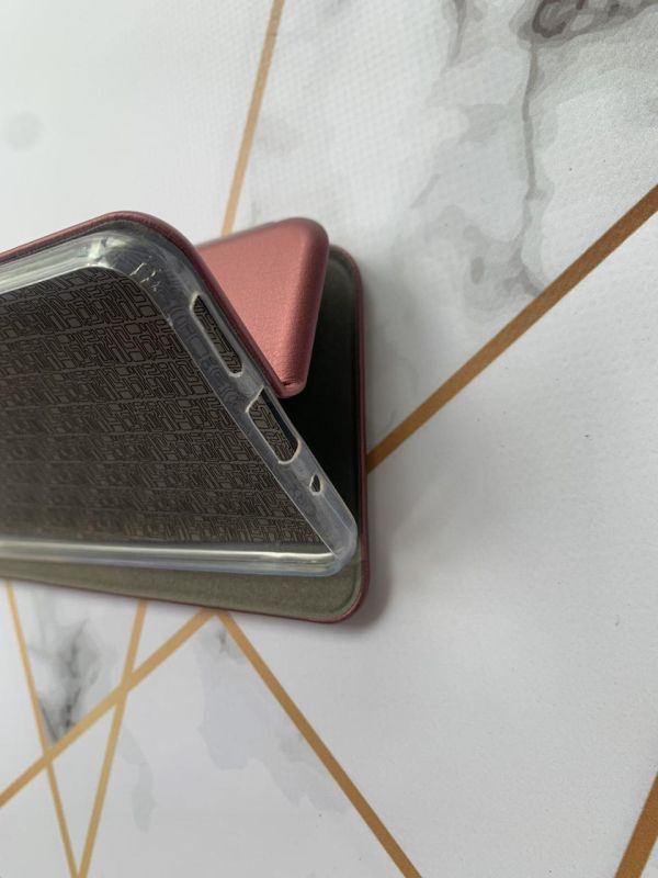 Чохол-книжка з малюнком для Xiaomi Redmi 9C/10A Бордовий :: Українська пара (принт 14)