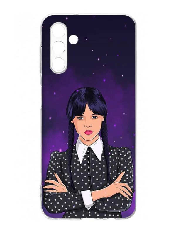 Чохол на Samsung Galaxy A54 5G / A546 :: Дівчина з косичками. Венздей (принт 208)