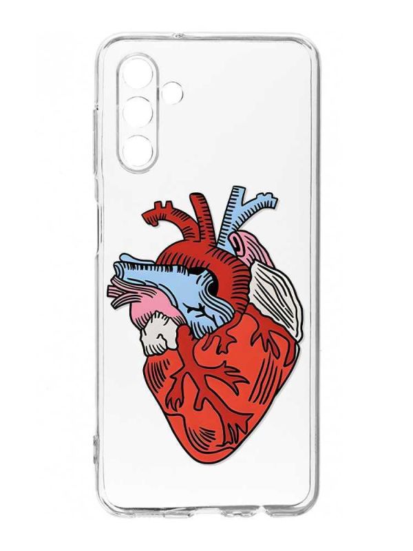 Прозорий чохол на Samsung Galaxy A54 5G / A546 :: Серце анатомічне (принт 250)