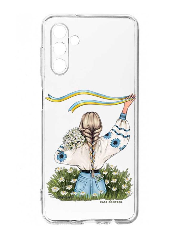 Прозорий чохол на Samsung Galaxy A54 5G / A546 :: Дівчина зі стрічкою (принт 17)