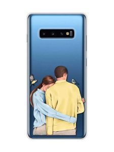 Прозорий чохол на Samsung Galaxy S10 Plus :: Українська пара (принт 14)
