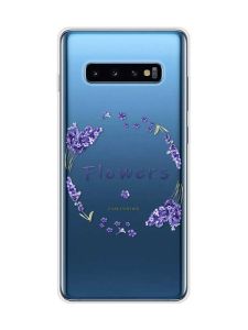 Прозорий чохол на Samsung Galaxy S10 Plus :: Лавандовий віночок (принт 19)