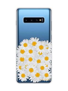 Прозорий чохол на Samsung Galaxy S10 Plus :: Букет ромашок (принт 40)