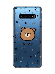 Прозорий чохол на Samsung Galaxy S10 Plus :: Ведмедик (принт 76)