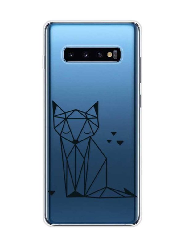 Прозорий чохол на Samsung Galaxy S10 Plus :: Лисиця (принт 126)