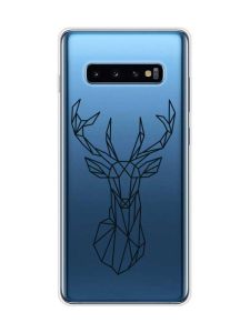 Прозорий чохол на Samsung Galaxy S10 Plus :: Олень (принт 128)
