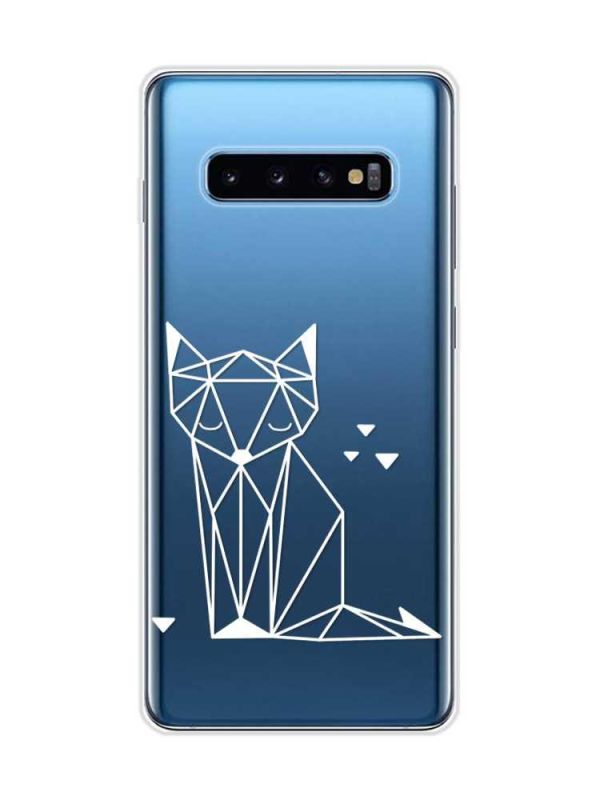 Прозорий чохол на Samsung Galaxy S10 Plus :: Лисиця (принт 127)