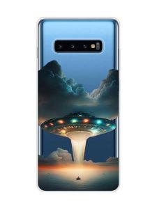 Прозорий чохол на Samsung Galaxy S10 Plus :: Тарілка UFO (принт 241)