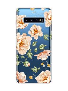 Прозорий чохол на Samsung Galaxy S10 Plus :: Квіти пастельні (принт 277)