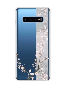 Прозорий чохол на Samsung Galaxy S10 Plus :: Квітуча сакура (принт 285)