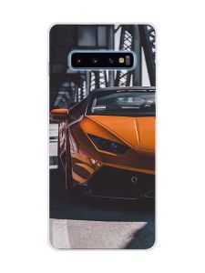 Чохол на Samsung Galaxy S10 Plus :: Авто помаранчеве (принт 237)