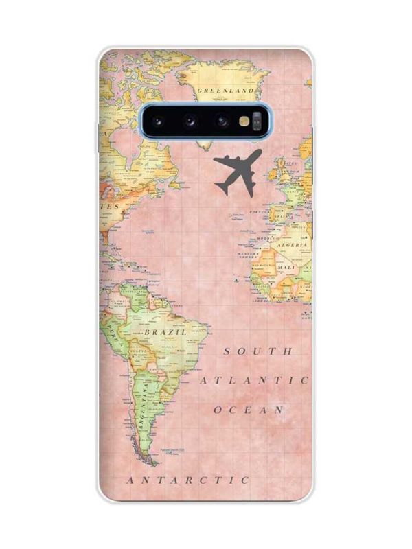 Чохол на Samsung Galaxy S10 Plus :: Подорожі. Карта (принт 320)