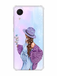 Чохол з потовщеними кутами на Samsung Galaxy A03 Core/A032 В очікуванні хлопчика (принт 222)