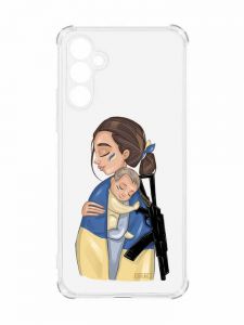 Чохол з потовщеними кутами на Samsung Galaxy A34 5G :: Мама-захисниця (принт 20)