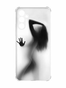 Чохол з потовщеними кутами на Samsung Galaxy A34 5G :: Силует дівчини (принт 66)