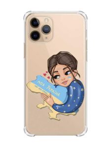 Чохол з потовщеними кутами на Apple iPhone 11 Pro (5,8) :: Моя Україна (принт 2)