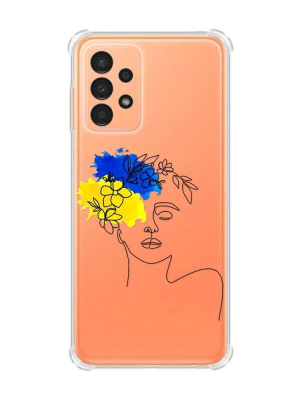 Чохол з потовщеними кутами на Samsung Galaxy A13 4G :: Українка Арт (принт 3)