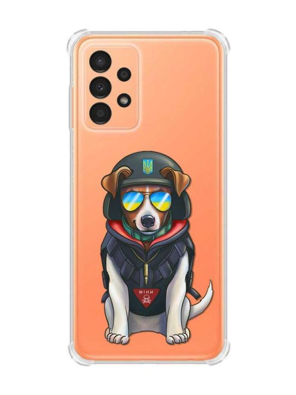 Чохол з потовщеними кутами на Samsung Galaxy A13 4G :: Патрон (патріотичний принт 4)