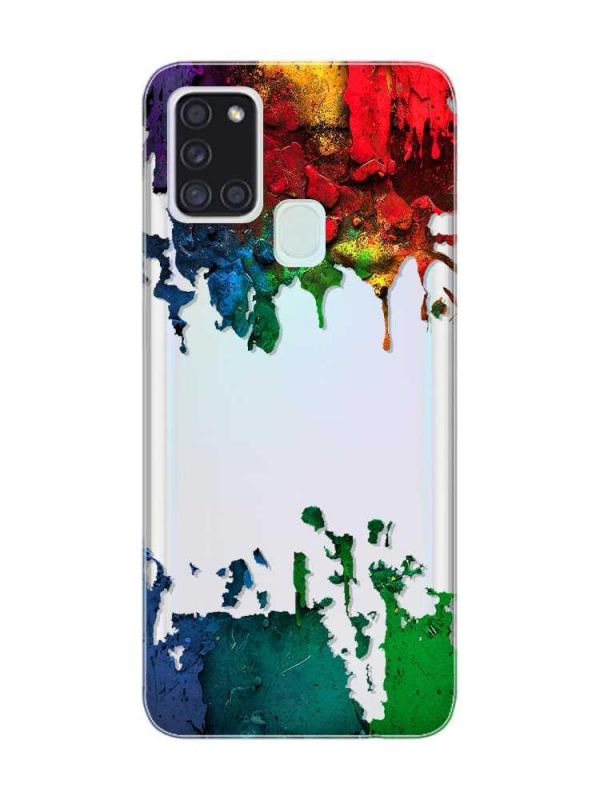 Прозорий чохол на Samsung Galaxy A21s  :: Фарби (принт 249)