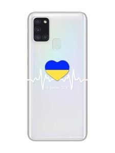 Прозорий чохол на Samsung Galaxy A21s  :: В ритмі ЗСУ (принт 71)