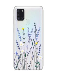 Прозорий чохол на Samsung Galaxy A21s  :: Польові квіти (принт 270)