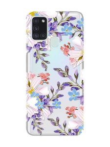 Прозорий чохол на Samsung Galaxy A21s  :: Квітковий малюнок (принт 272)