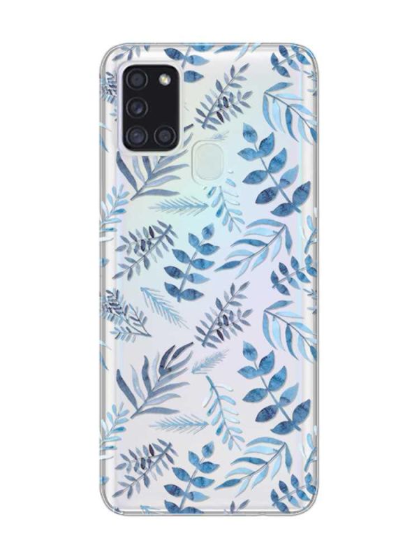 Прозорий чохол на Samsung Galaxy A21s  :: Рослинний фон (принт 276)