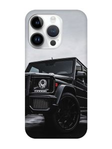 Матовий чохол з чорними боками на Apple iPhone 14 Pro :: Авто чорне (принт 234)