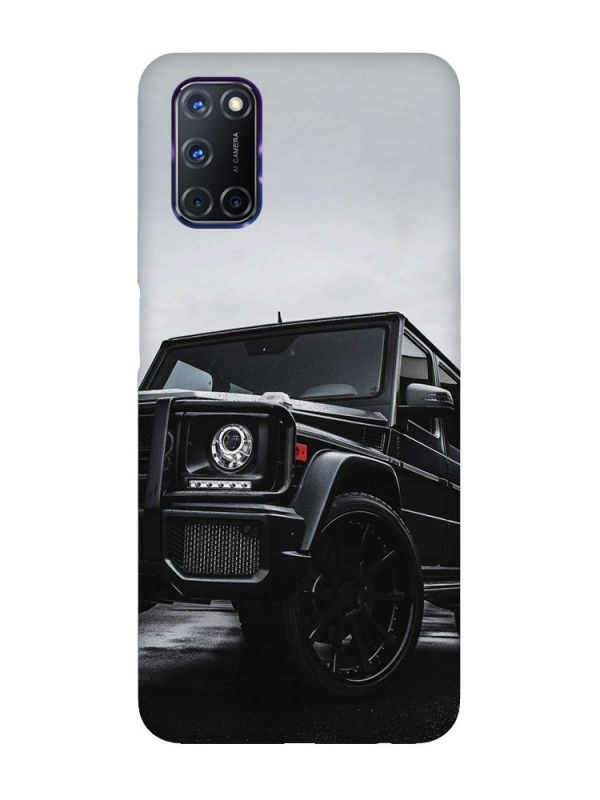 Матовий чохол з чорними боками на Oppo A52/A72/A92 :: Авто чорне (принт 234)