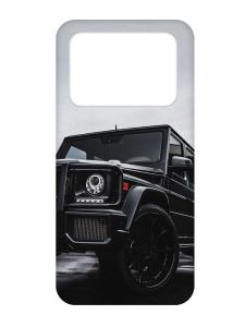 Матовий чохол з чорними боками на Xiaomi Poco X4 Pro 5G :: Авто чорне (принт 234)