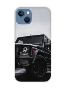 Магнітний чохол на iPhone 13 (6.1) із підтримкою MagSafe :: Авто чорне (принт 234)