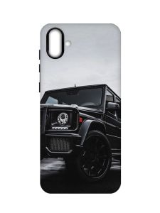 Матовий чохол з чорними боками на Samsung Galaxy A04 :: Авто чорне (принт 234)